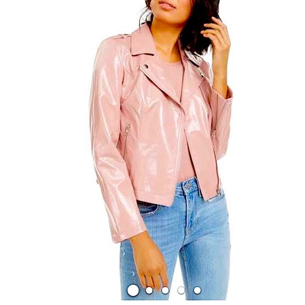 Bar III Patent Faux Leather Shiny Jacket!